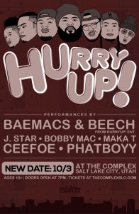HurryUP! @ The Complex- POSTPONED