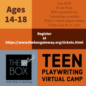 Teen Playwriting Virtual Camp