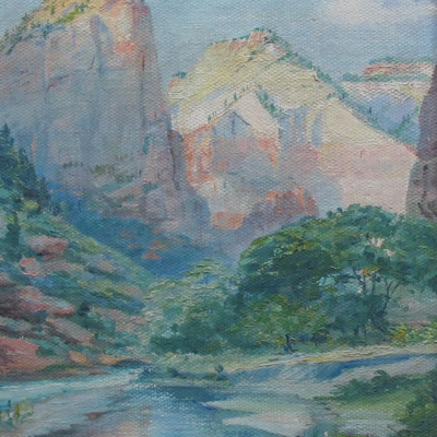 Zion Canyon Landscape