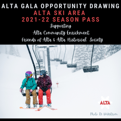 ALTA GALA OPPORTUNITY DRAWING FOR ALTA SEASON PASS