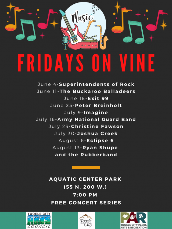 Gallery 1 - 2021 Fridays on Vine Summer Concert Series