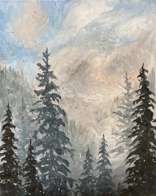 Outdoor Pizza & Paint at The Peaks: Pine Forest