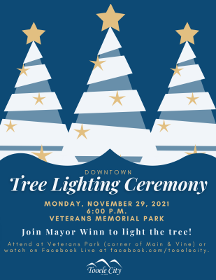 Tooele's Downtown Tree Lighting Ceremony 2021