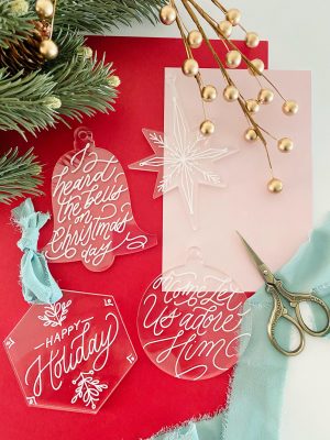 Craft Lake City Workshop: Hand-Lettered Holiday Ornaments with Betsy Goodman