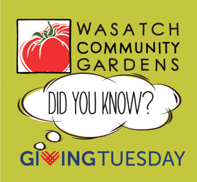 Giving Tuesday Open House and Preview Tour of Wasatch Community Gardens' Campus