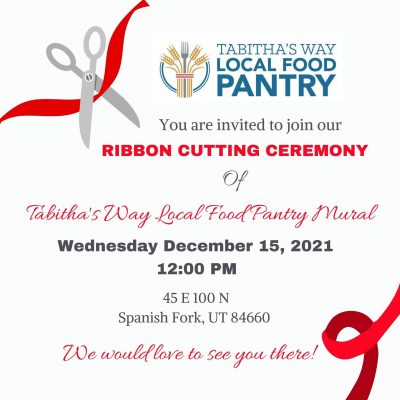 Ribbon Cutting Ceremony of Tabitha's Way Local Food Pantry Mural