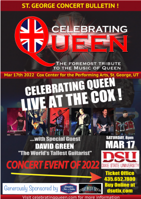 Celebrating Queen at the Cox Center for the Performing Arts (New Date)