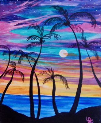Paint on Tap at Beer Bar: Tahitian Sunset