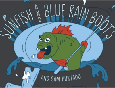 Blue Rain Boots / Sunfish