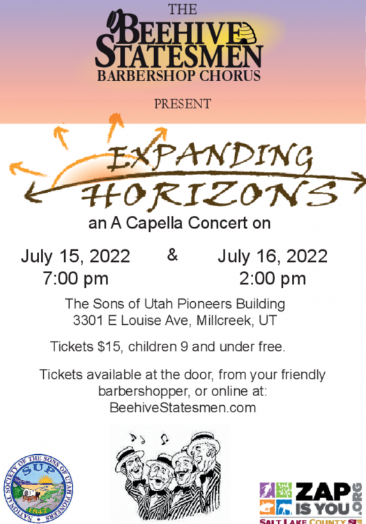 Gallery 2 - Beehive Statesmen Barbershop Chorus Summer Concert- Expanding Horizons!