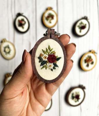 Craft Lake City Workshop: Mini Floral Embroidery Keychains