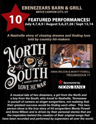 North and South, a modern musical story of love not war!