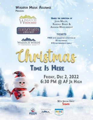 “CHRISTMAS TIME IS HERE” – A FREE Concert
