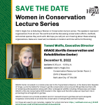 Women in Conservation Lecture Series: Tommi Wolfe