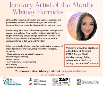 January Artist of the Month: Whitney Horrocks