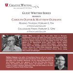 University of Utah Guest Writers Series Presents Carolyn Oliver & Matthew Olzmann