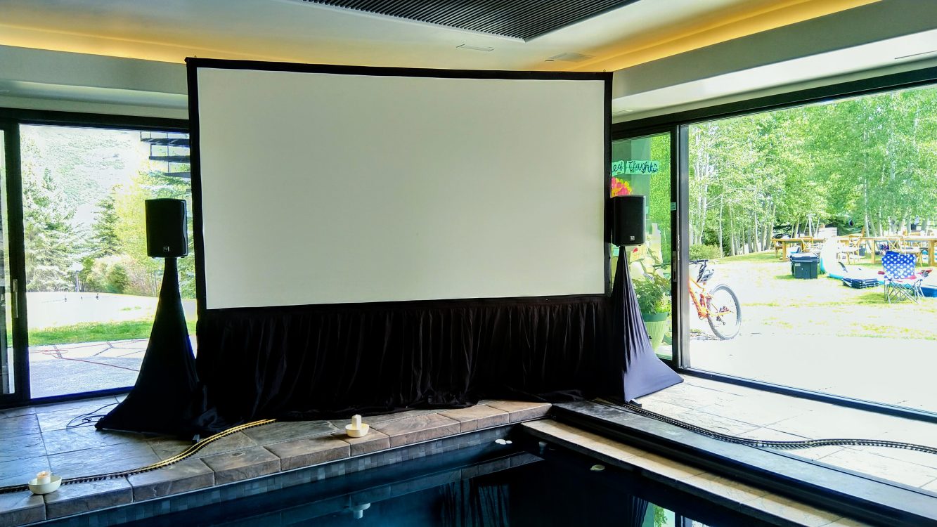Gallery 3 - Outdoor & Indoor Movie Screen System Rental + Drive-in Options