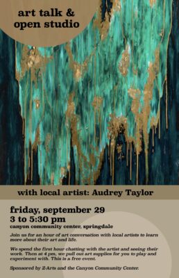 Artist Talk & Open Studio with Audrey Taylor