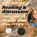 Book Event: Karin Anderson at Pioneer Book, What Falls Away Reading and Discussion