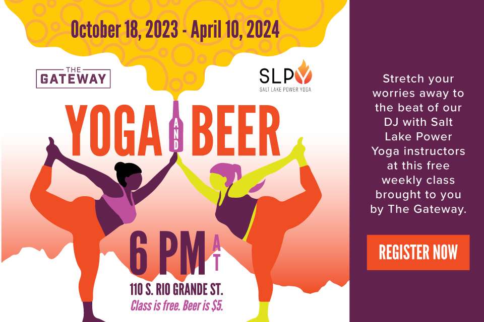 Yoga & Beer at The Gateway, The Gateway at The Gateway, Salt Lake City UT,  Outdoor Recreation