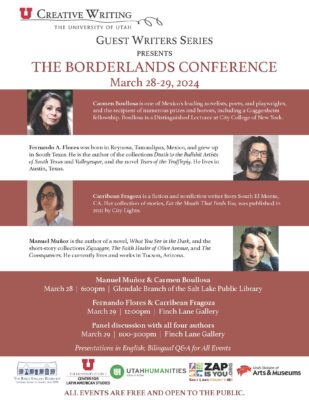 The Borderlands Conference Presents Manuel Muñoz and Carmen Boullosa