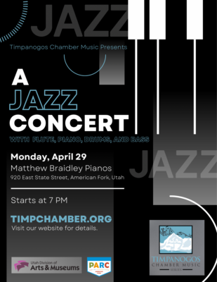A Jazz Concert with Flute, Piano, Drums, and Bass