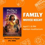 Family Movie Night: The Prince of Egypt